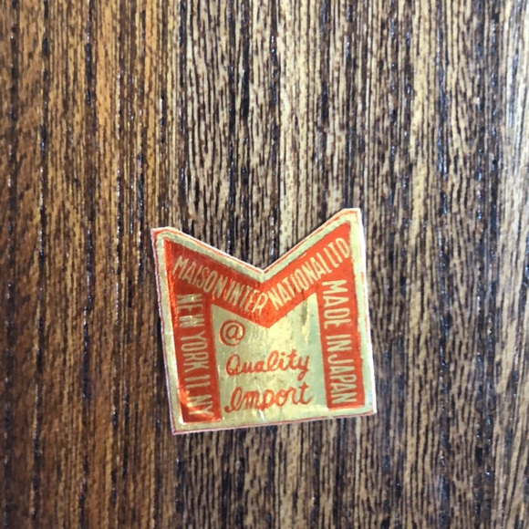 Vintage Japan Wood Pineapple Cheese Platter Server With Tile Insert And Knife - Picture 10 of 16